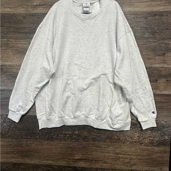 Champion Gray Crewneck Sweatshirt Relaxed Fit - Picture 1 of 6